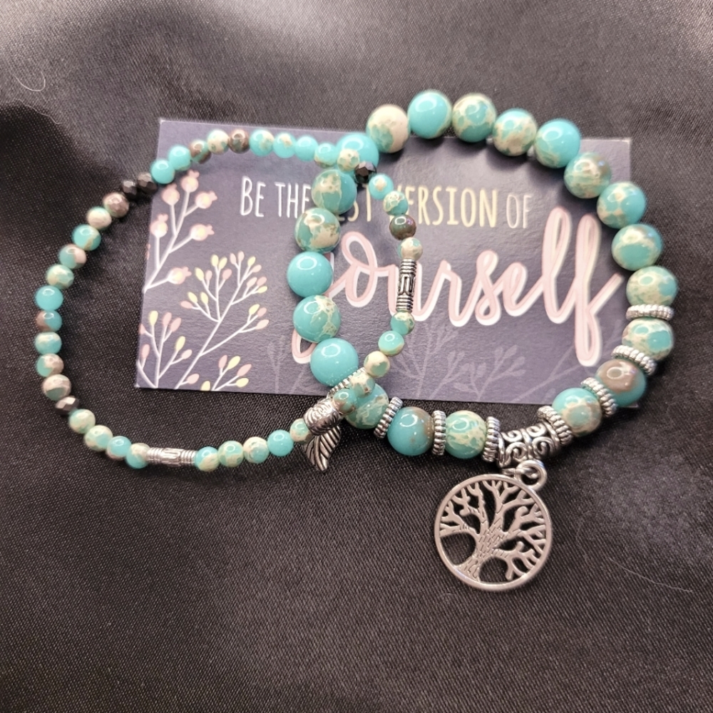 Turquoise tan heating stone Bracelet